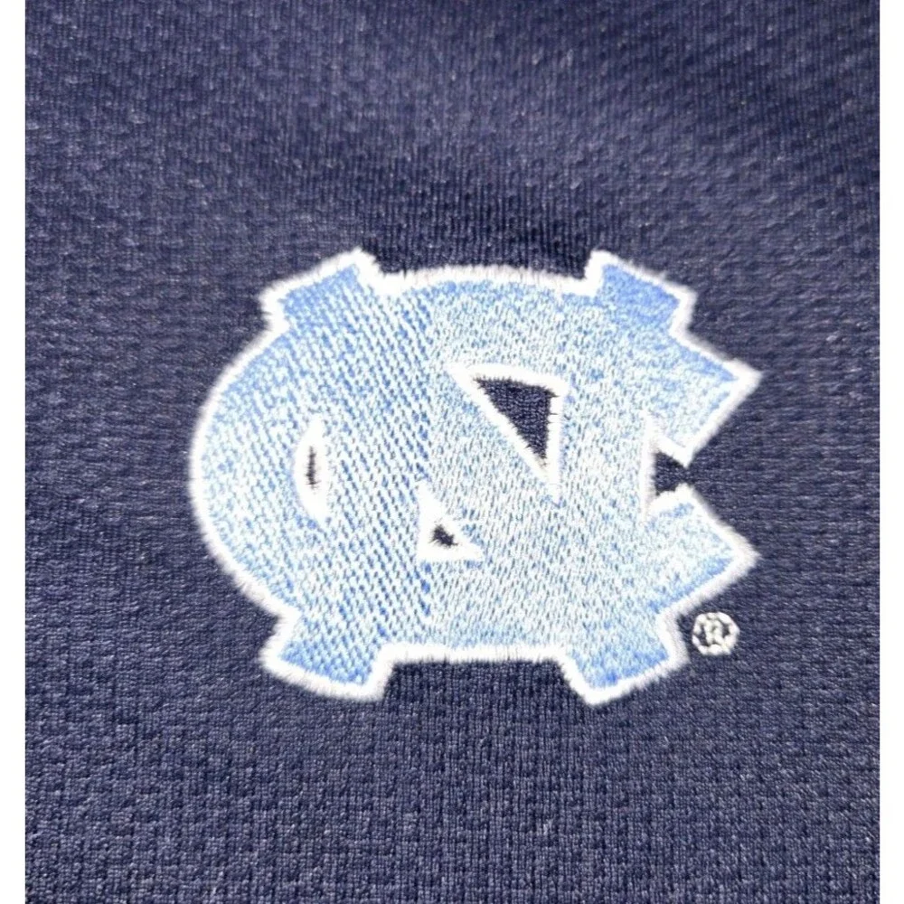 Mens Nike DriFit North Carolina Tar Heels Short Sleeve Polo Shirt Blue Large